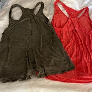 lululemon athletica Tank Tops in Olive and Coral